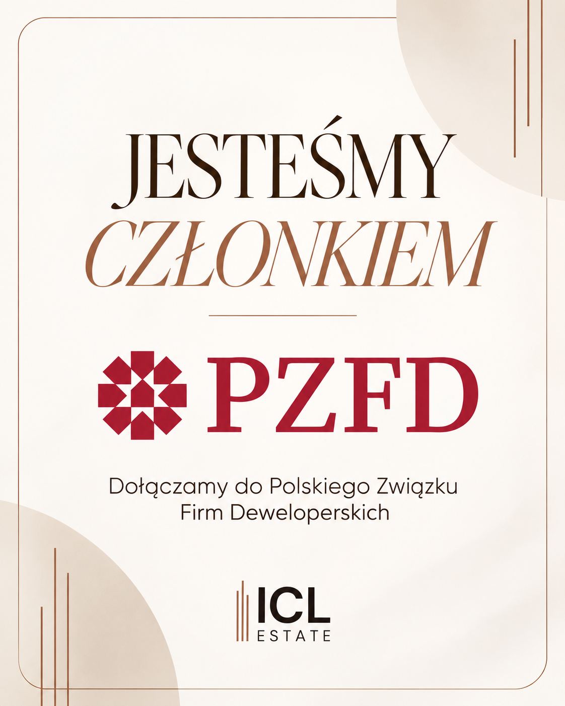 ICL Estate dołącza do Polskiego Związku Firm Deweloperskich